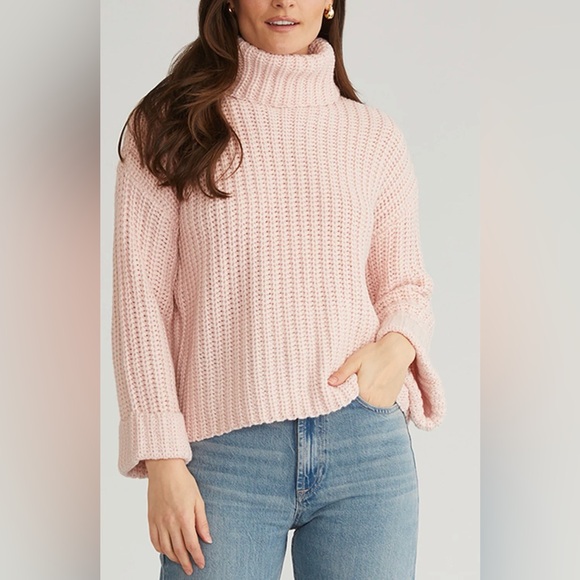 VIDA turtleneck shaker pullover NWOT lotus - Picture 7 of 8